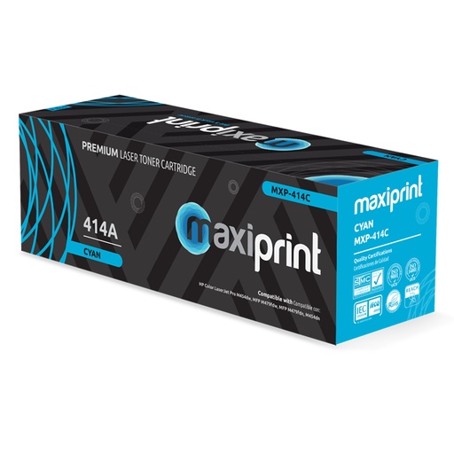 [100194] [MXP-414C(C/CHIP)] Maxiprint - Toner Compatible HP Cyan W2021A [Con Chip]