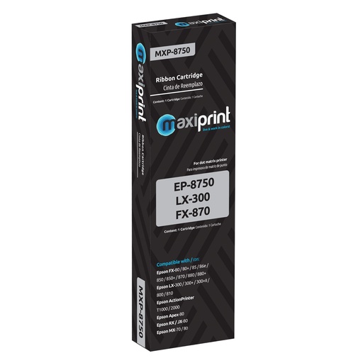[100207] [MXP-8750/LX300/LX350] Maxiprint - Cinta Compatible Epson 8750/LX300/LX350