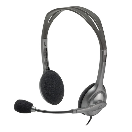 [060912] [H111] Logitech - Logitech Auriculares Estéreo con micrófono con Cancelación de Ruido