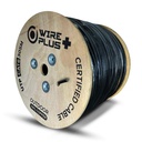 [CAB-UTP6-305-CO-OUT] Wireplus - Cable UTP Categoria 6 100% Cobre Exterior Color Negro [Bobina 305 Metros]