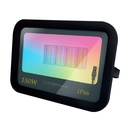 [RP150RGB] Lucerna - Reflector LED Compacto 150W RGB 12000lm [Negro]