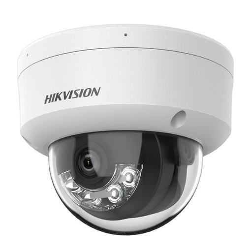 [010667] [DS-2CD1123G2-LIU(2.8mm)] Hikvision - Cámara HD Domo con Audio IP 1080P [2MP] Lente 2.8mm Acusense Dual Light [Metal/Plástico]