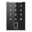 [DS-K1109DKFB] Hikvision - Lector de Tarjetas Proximidad Desfire card, Felica card y Mifare card Teclado para Contraseña y Huellas Comunicación RS485 y Wiegand
