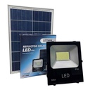 [CD-TDG-004-NE-(OPEN-BOX)] Littman - Reflector LED Con Panel Solar Carcaza Negra 100W 6500K Luz Fria