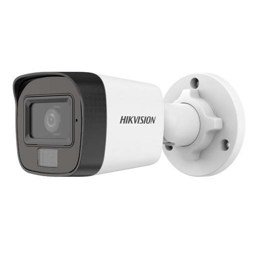 [010707] [DS-2CE16K0T-LFS(2.8mm)] Hikvision - Cámara HD Bullet con Audio Hibrida ColorVU/B/N con Audio 3K [5MP] Lente 2.8mm [Metalico]