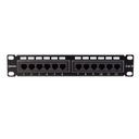 [PN-UTP612] Onlink - Patch Panel 12 Puertos 19" 1U Categoria 6