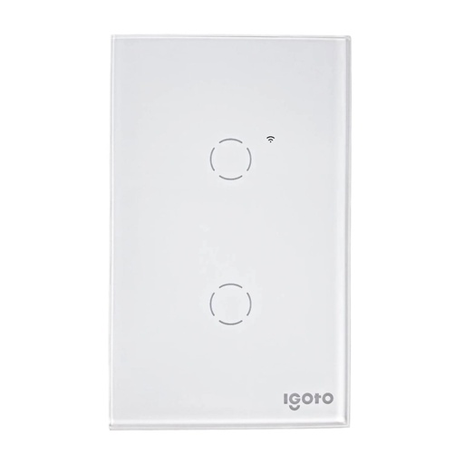 [070787] [ITWF-514] Igoto - Interruptor WIFI Doble [Blanco]