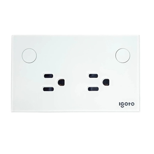 [070788] [ITWF-105/2] Igoto - Tomacorriente WIFI Doble [Blanco]