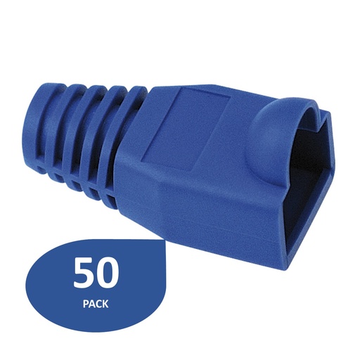 [021179] [ATB-BOTARJ45A] Beconnect - Botas Protectoras RJ45 Color Azul [50 Unidades]