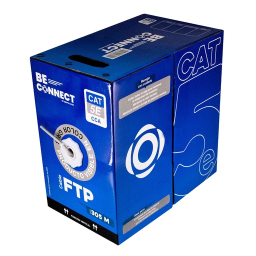 [021197] [ATB-CFC5INDCCA3] Beconnect - Cable FTP Apantallado Indoor Categoria 5E CCA [Bobina 305 Metros]