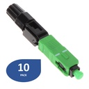 [ATB-FASTCV] Beconnect - Conector de Fibra Optica FTTH APC Verde [10 unidades]