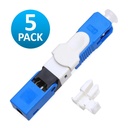 [ATB-FASTCATC] Beconnect - Conector Rapido de Fibra Optica FTTH UPC Azul [ESC250D] [05 unidades]