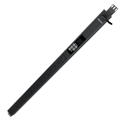 [021232] [FPD-1611M0US] Forza - Regleta Inteligente PDU para Rack Medible 1800W, 16 tomas, SNMP, 1U, 110V