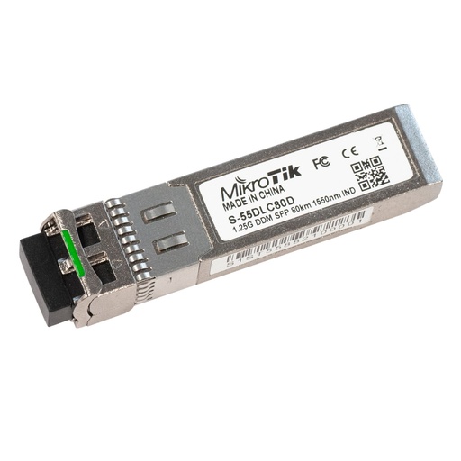 [021274] [S-55DLC80D] Mikrotik - SFP module 1.25G SM 80km 1550nm