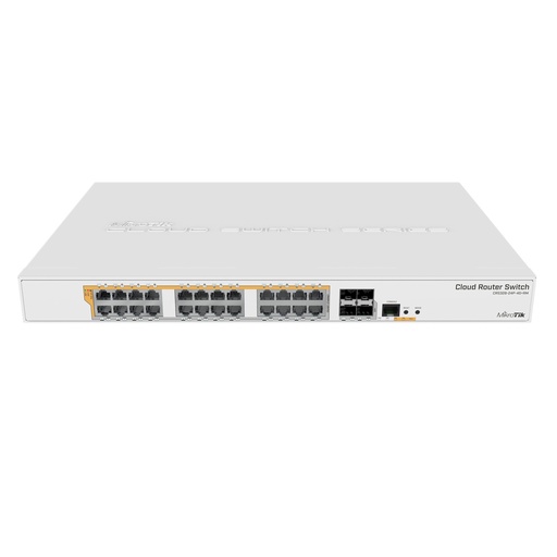 [021277] [CRS328-24P-4S+RM] Mikrotik - Cloud Router Switch 328-24P-4S+RM with RouterOS L5, 1U rackmount enclosure