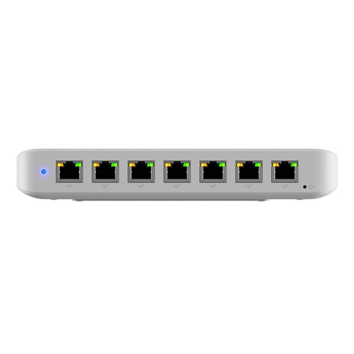 [021343] [USW-Ultra-210W] Ubiquiti - Switch PoE compacto capa 2, 8 Puertos GbE (7 con salida PoE+ y 1 con entrada PoE++)
