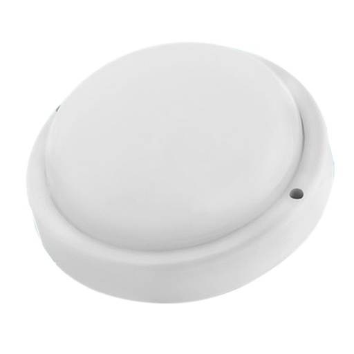 [050758] [VP818RED] Lucerna - Vapoleta Redonda 18w 8" de policarbonato resistente al agua 