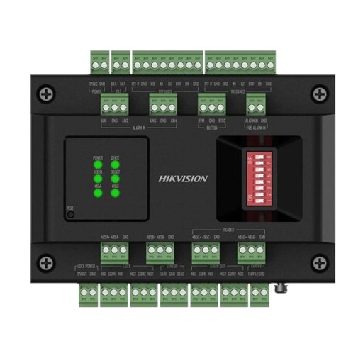 [090230] [DS -K2M002X] Hikvision - Expansor de 2 Puertas para Paneles de Control de Acceso DS-K27 Series Comunicación RS-485 4 Entradas y 2 Salidas Auxiliares