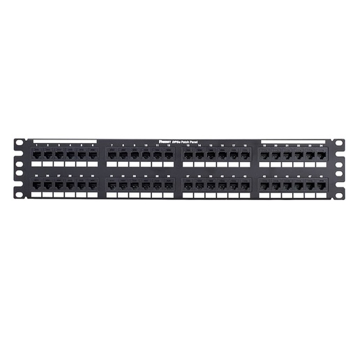 [021365] [DP485E88TGY] Panduit - Patch Panel Modular Recto Blindado 2RU de 48 Puertos Mini-Com