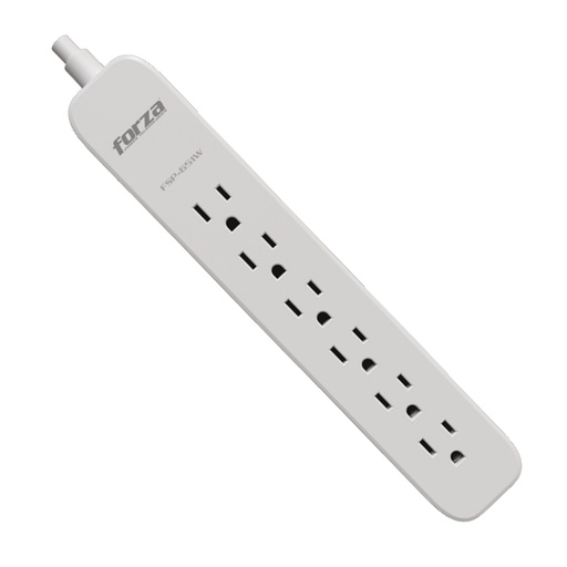 [061081] [FSP-651W] Forza - Protector de Sobretension 1625W/1000J 120V/240V [6] Tomas