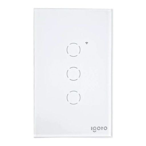 [070814] [ITWF-516] Igoto - Interruptor WIFI Triple [Blanco]