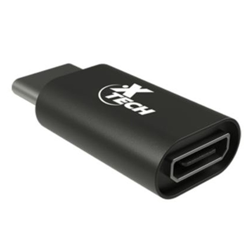 [061085] [XTC-526] Xtech - Adaptador con conector USB C macho a Micro-USB 2,0 Hembra hasta 480mb