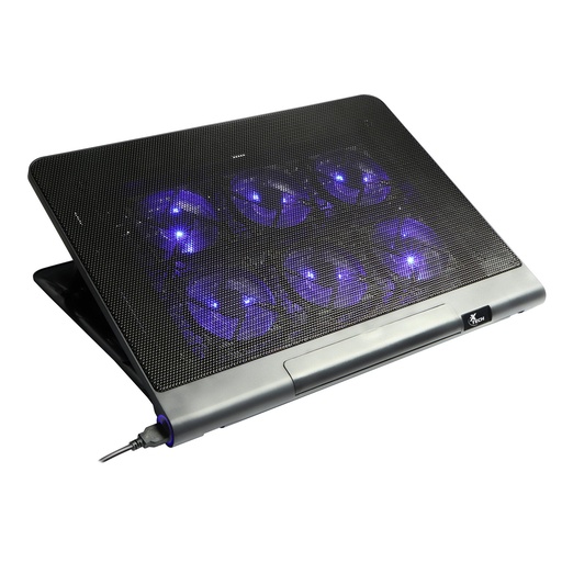 [061092] [XTA-160] Xtech - Base Enfriadora Para Laptop Hasta 17 Pulgadas Gaming 6 Fan 2 Puertos USB