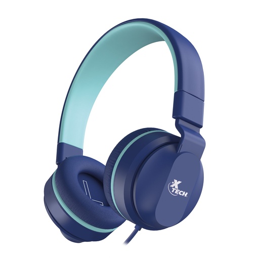[061095] [XTH-356] Xtech - Audifonos AVID Alambricos Para Niños con Microfono y Limitacion de Volumen
