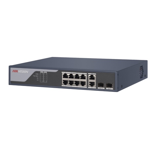 [021382] [DS-3E1310P-SI]  Hikvision - Switch PoE Administrable de Rack 1U 8 Puertos a Gigabit