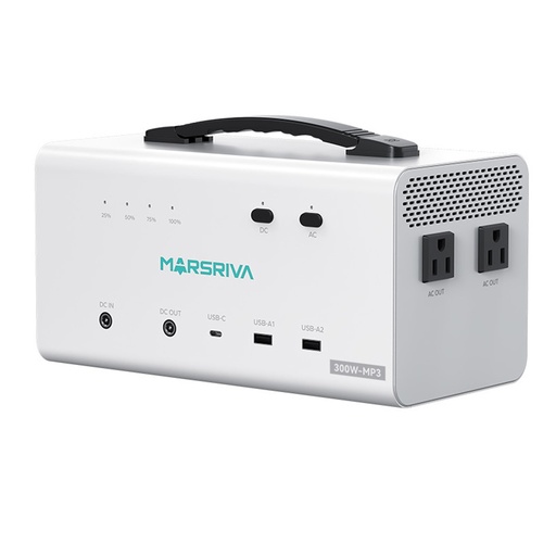[070823] [MP3] Marsriva - Estacion de Poder Portatil 300W [153.6WH/12.8V/12000MAH]