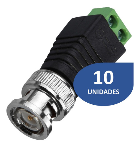 [010025] [ADA010-10] Conector BNC Macho Atornillable [10 Unidades]
