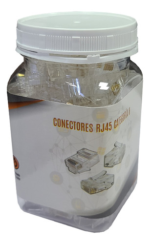 [ACC-CON-RJ45CAT5-100] Wireplus - Conector RJ45 Categoria 5E [100 Unidades]