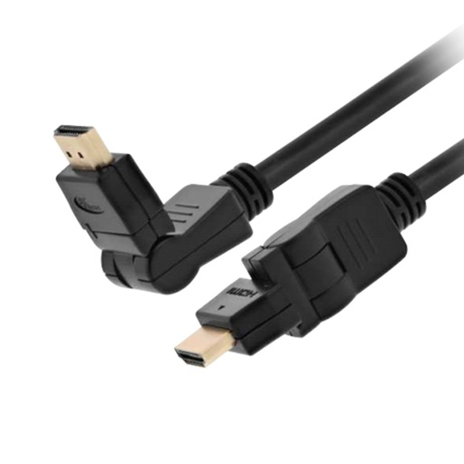 [061138] [XTC-610] Xtech - Cable HDMI Giratorio Macho Doble