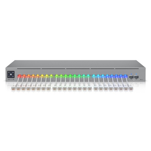 [021481] [USW-PRO-MAX-24-POE] Ubiquiti - UniFi Switch Pro Max 24 POE 24 Puertos (8 Puertos POE++ 2.5 GbE y 16 Puertos GbE POE+) 2 Puertos SFP+ 10G 400W Pantalla Táctil