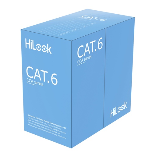 [021514] [NC-1LN6UU/CCA] HiLook - Cable UTP Categoria 6 CCA Interior Blanco [Caja 305 Metros]