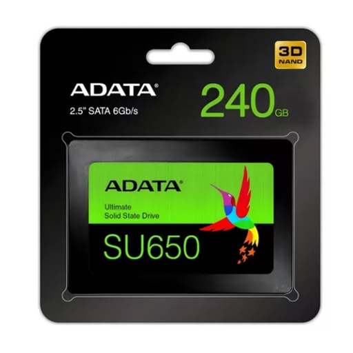 [061246] [ASU650SS-240GT-R] Adata - Disco de Estado Solido SU650 SSD 240Gb 2.5" SATAIII