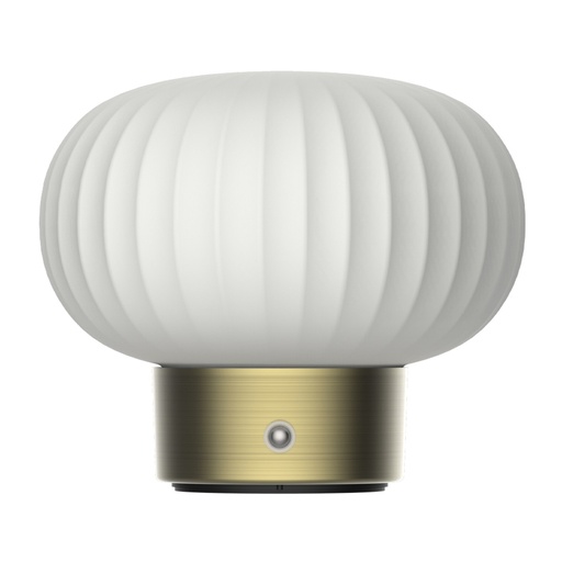 [050891] [S-SELENE-O] Lucerna - Lampara de Mesa Decorativa Selene Oro 2700k [134mm x 156mm] Base recargable 2000mAh IP20
