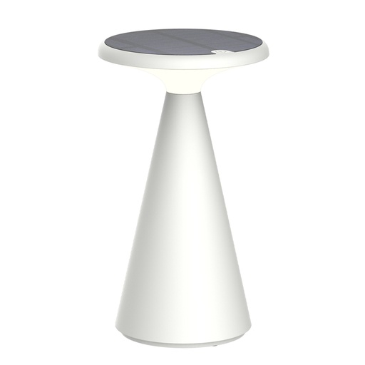[050892] [S-FUNGHI-B] Lucerna - Lampara Decorativa Solar Funghi Blanca [203mm x 115mm] Base recargable 2000mAh IP44 