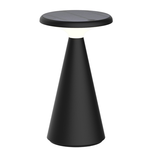 [050893] [S-FUNGHI-N] Lucerna - Lampara Decorativa Solar Funghi Negra [203mm x 115mm] Base recargable 2000mAh IP44 