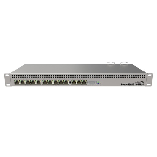 [021587] [RB1100x4] Mikrotik - RouterBoard 1100 CPU 4 Núcleos 13 Puertos Gigabit Ethernet 1 GB Memoria Licencia Nivel 6