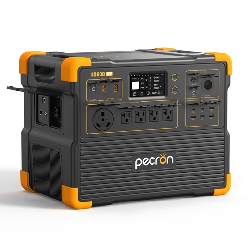 [061336] [E3600LFP] Pecron - Estación de Poder Portátil Inversor de Onda Sinusoidal Pura de CA de 3600W 3072Wh 32V 20Ah Batería LiFePo4 Central Electrica