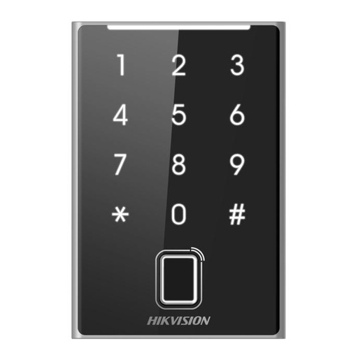 [090275] [DS-K1109EKFB(STD)] Hikvision - Lector de Tarjetas PROX EM Teclado para Contraseña Compatible con Controladores DSK2600 Series Hikvision Comunicación RS485 y WIEGAND