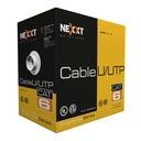[AB356NXT03] Nexxt - Cable UTP Categoria 6 100% Cobre 23AWG CM Interior Rojo [305m/1000ft]