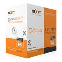 [AB356NXT31] Nexxt - Cable UTP Categoria 6 100% Cobre 24AWG CM Interior Gris [305m/1000ft]
